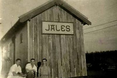 Primeira estação ferroviaria de Jales - década de 50