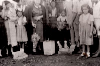 Colocação da pedra fundamental do Centro de Puericultura pelo então prefeito Dr. Euphly Jalles - década de 50